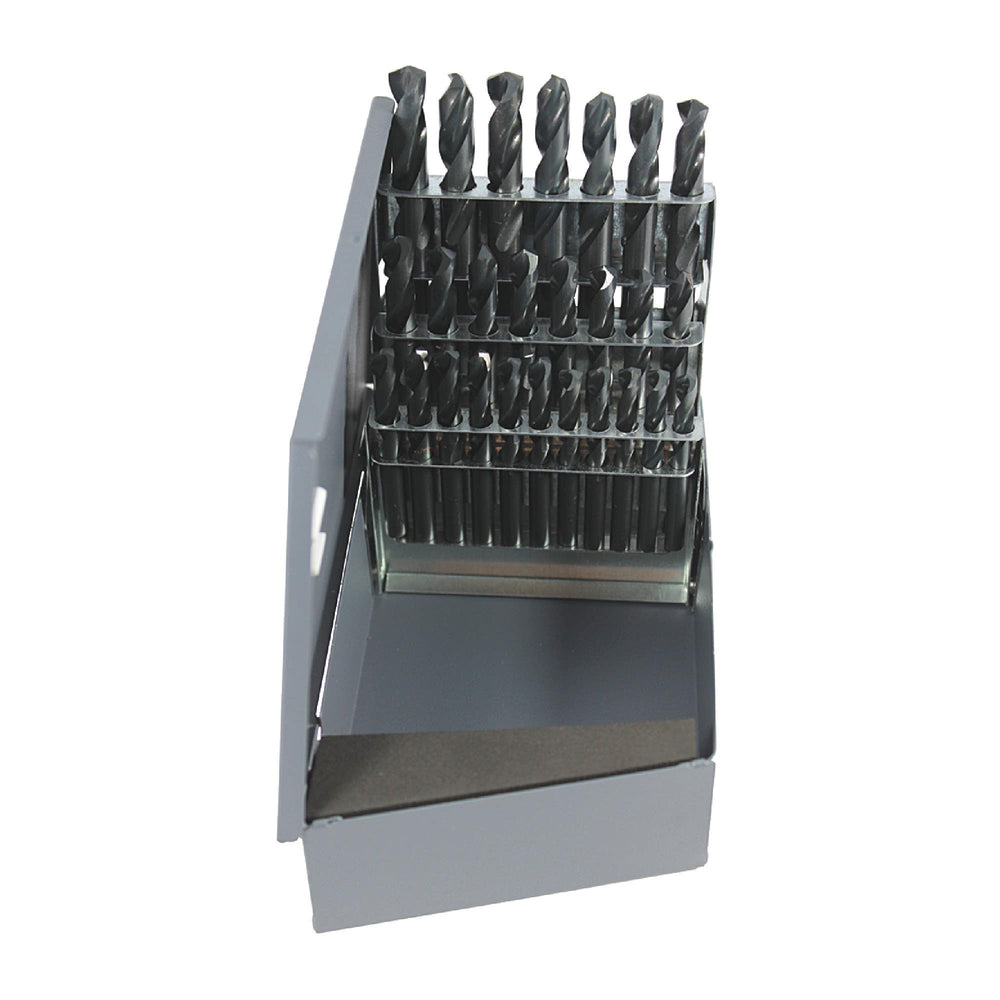 RUSHMORE USA RM26B A to Z Size, 135°, High Speed Steel Screw Machine Length Stub Drills Set
