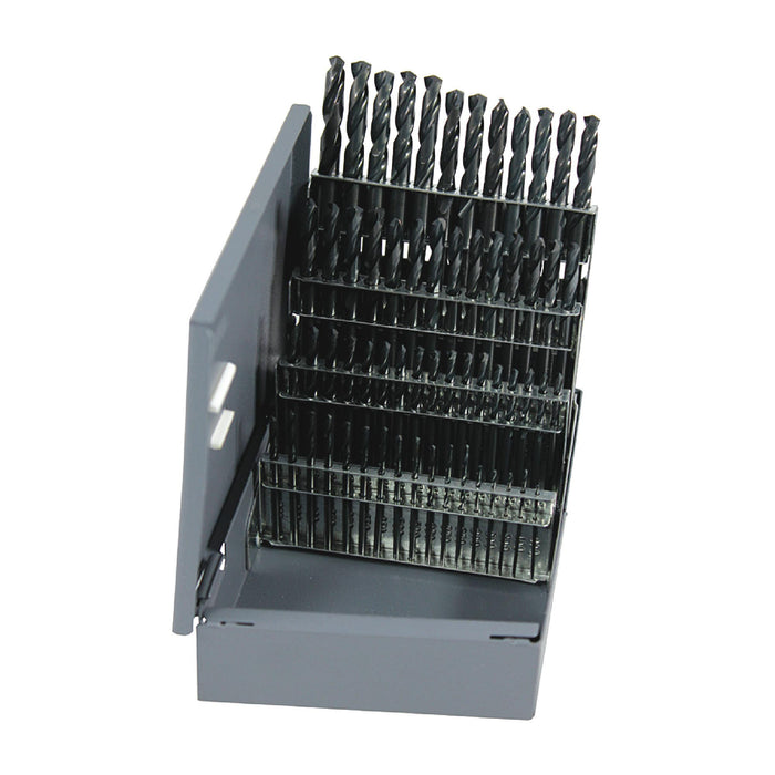 RUSHMORE USA RM60B #1 to #60 Size, 135°, High Speed Steel Screw Machine Length Stub Drills Set