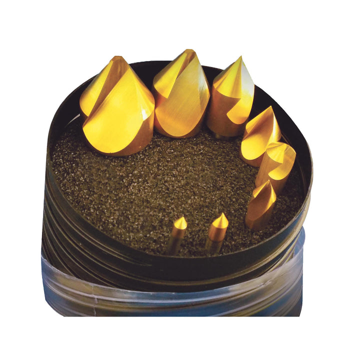 RUSHMORE USA 105675 8 Pc. 3/16" to 1-1/4" 82° M42 8% Cobalt Countersink Set