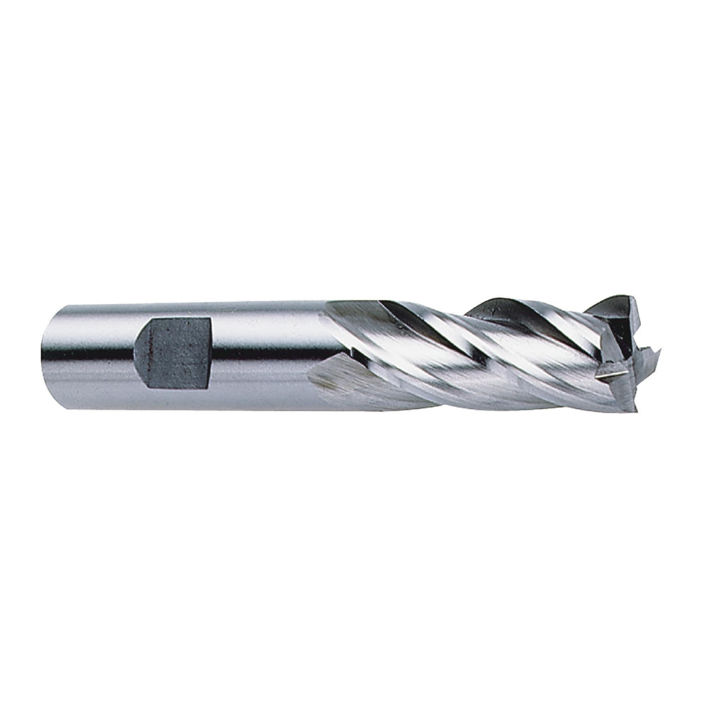 RUSHMORE USA 100118 3/16" Size, 1/2" LOC, 4 Flute, Bright High Speed Steel Finishing End Mill