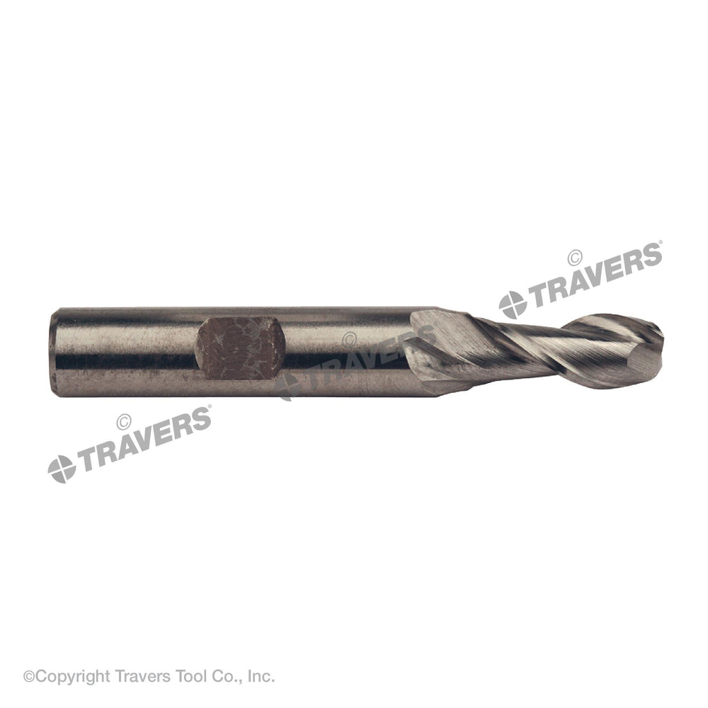 RUSHMORE USA 100578 1/4" Size, 1-1/4" LOC, 2 Flute, High Speed Steel 2 Flute Finishing End Mill