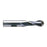RUSHMORE USA 100600 1/2" Size, 1" LOC, 2 Flute, High Speed Steel Ball End Mill