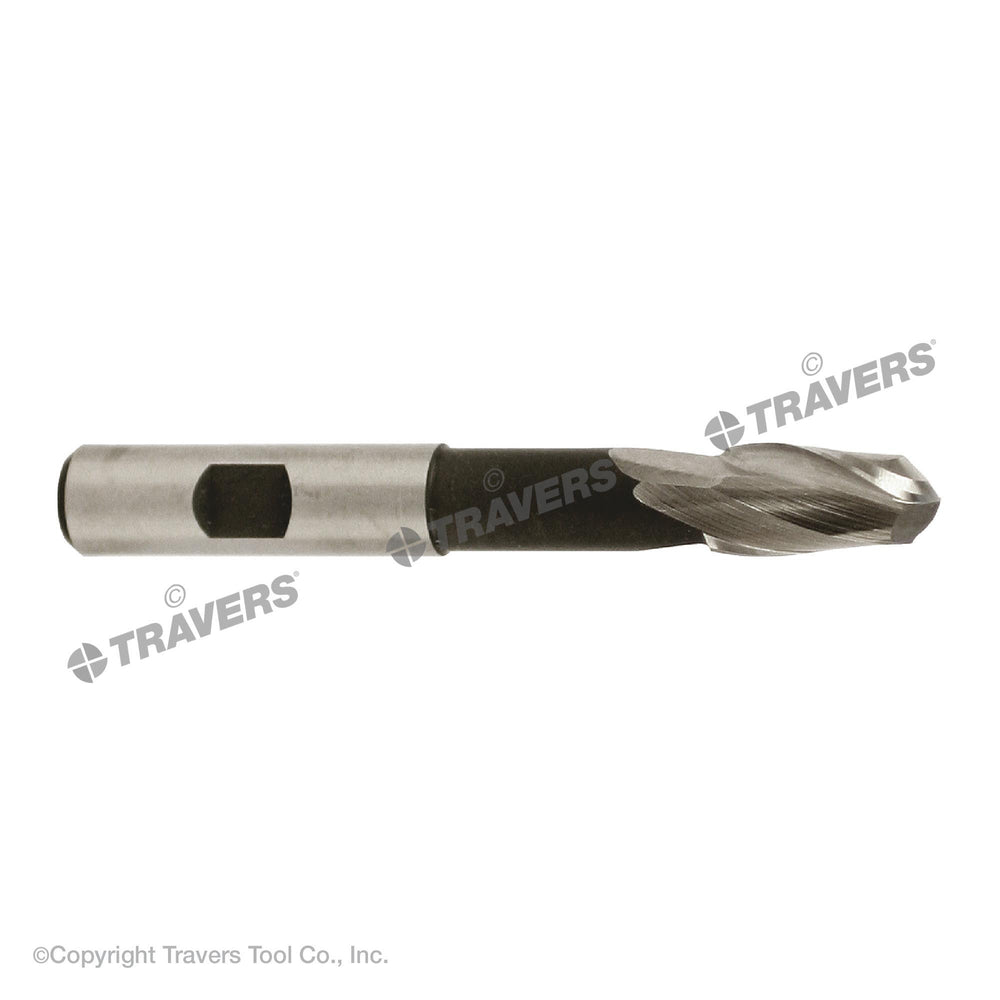 RUSHMORE USA 100592 1/2" Size, 1" LOC, 2 Flute, High Speed Steel Ball End Mill