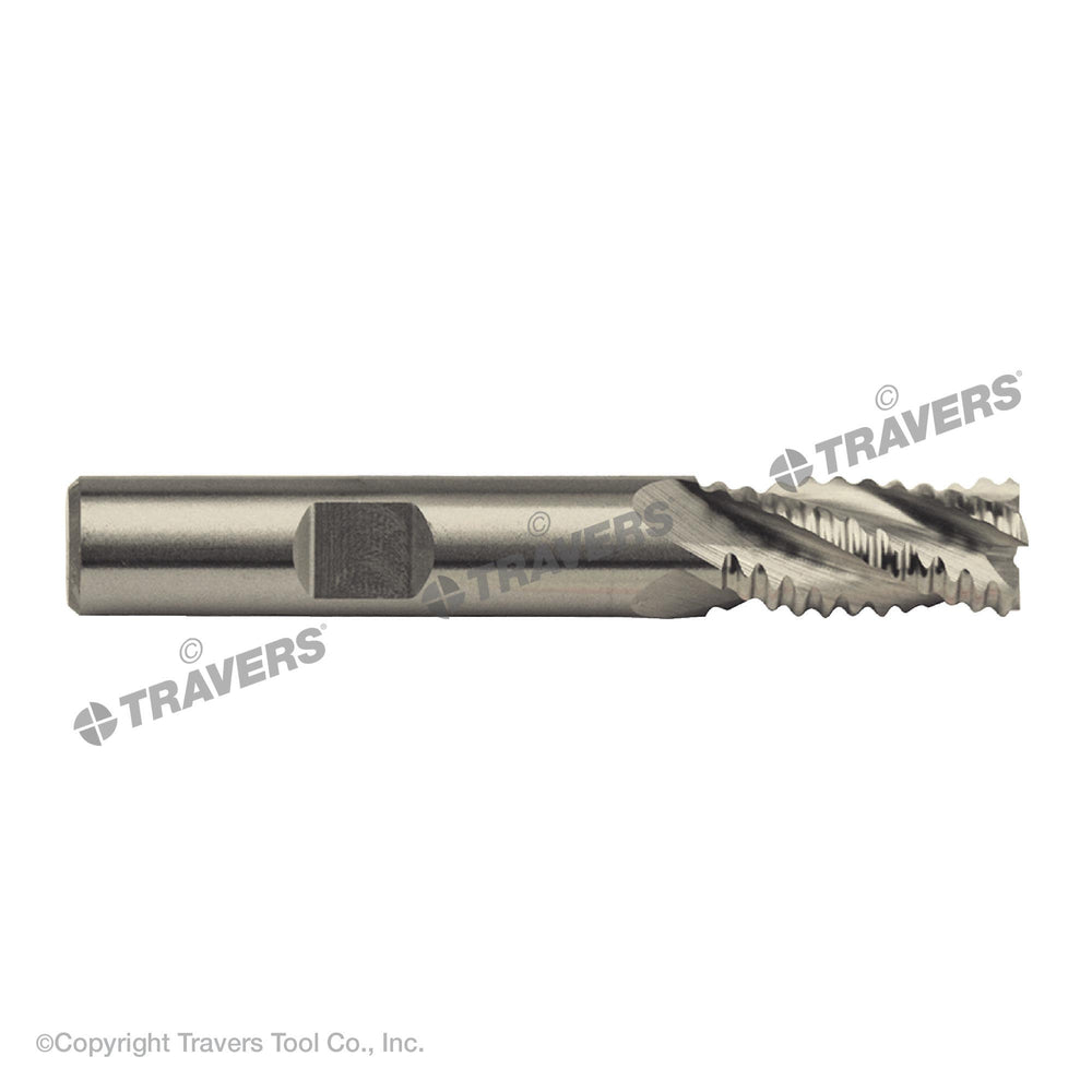 RUSHMORE USA 100731 3/8" Size, Coarse Pitch, 3/4" LOC, 4 Flute, M42 8% Cobalt Roughing End Mill