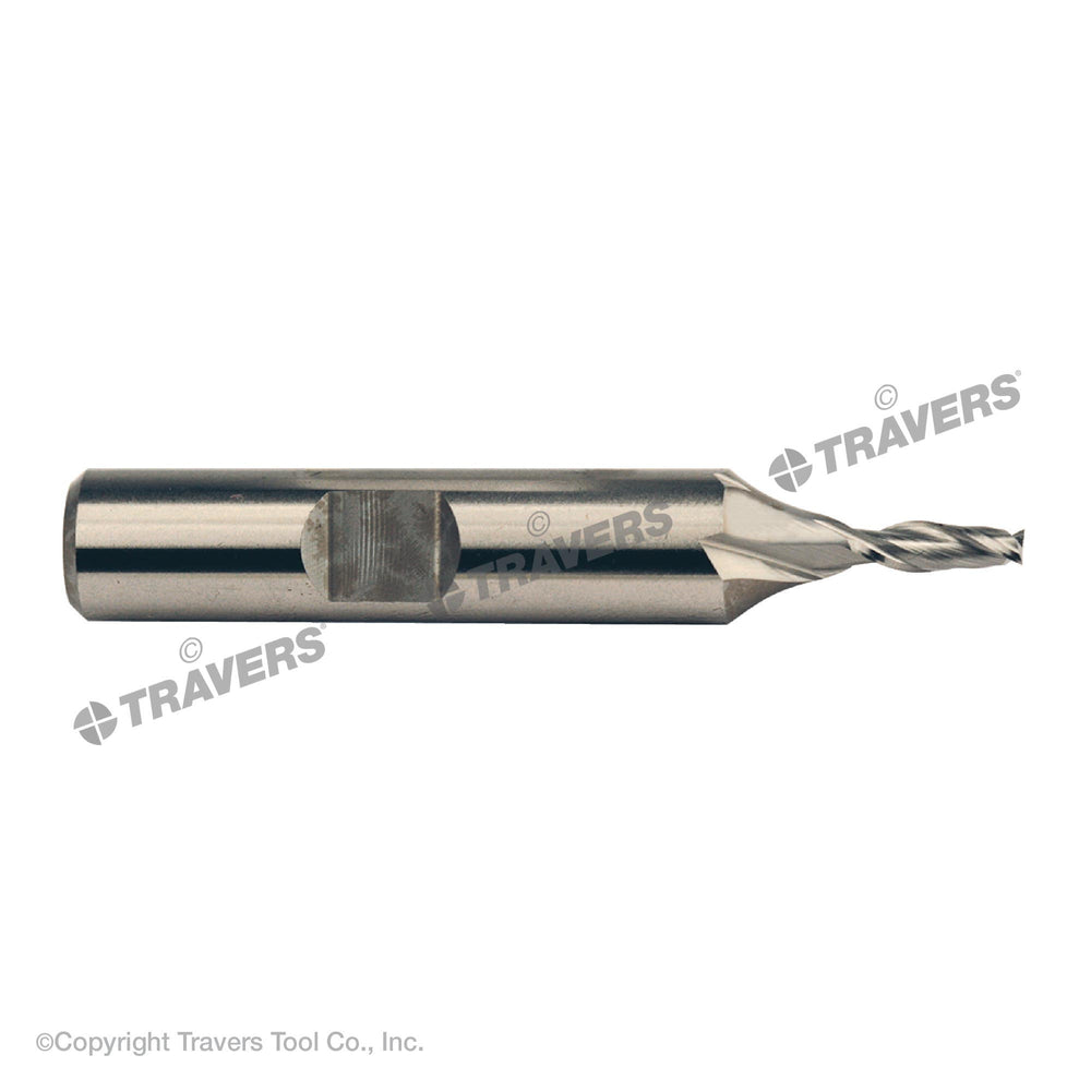 RUSHMORE USA 100772 1/8" Size, 3/8" LOC, 2 Flute, M42 8% Cobalt 2 Flute Finishing End Mill