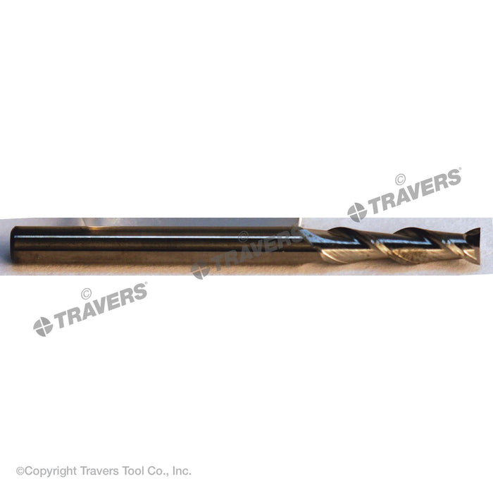 RUSHMORE USA 100146 1/8" Size, 1/2" LOC, 2 Flute, Solid Carbide 2 Flute Finishing End Mill