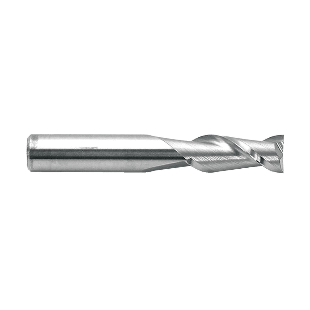 RUSHMORE USA 100157 3/8" Size, 1" LOC, 2 Flute, Solid Carbide 2 Flute Finishing End Mill