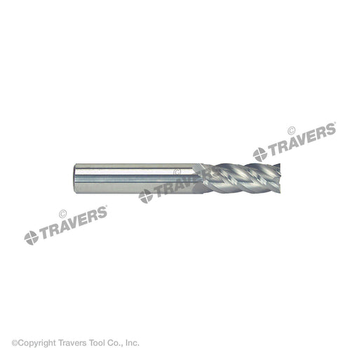 RUSHMORE USA 100182 3/8" Size, 1" LOC, 4 Flute, Bright Solid Carbide Finishing End Mill