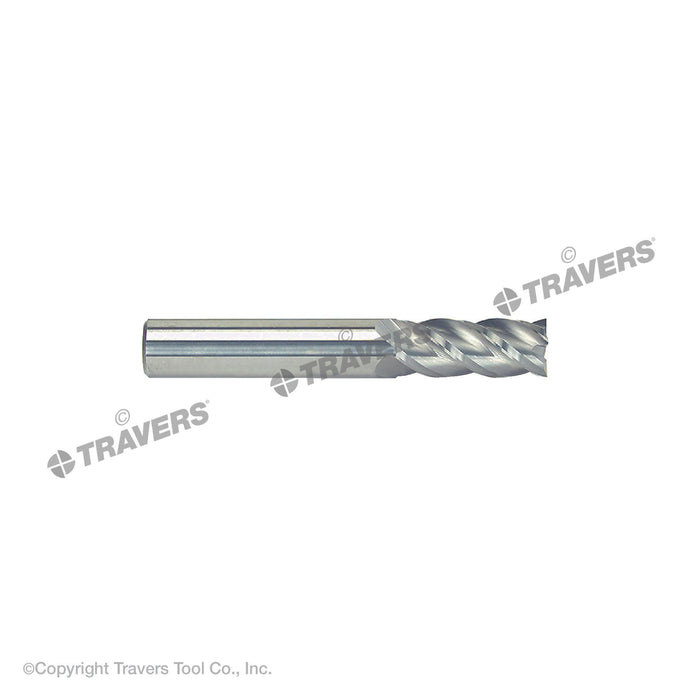 RUSHMORE USA 100182 3/8" Size, 1" LOC, 4 Flute, Bright Solid Carbide Finishing End Mill