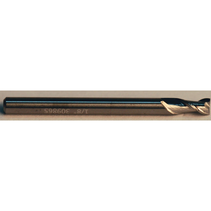 RUSHMORE USA 100193 1/8" Size, 1/4" LOC, 2 Flute, Solid Carbide 2 Flute Finishing End Mill