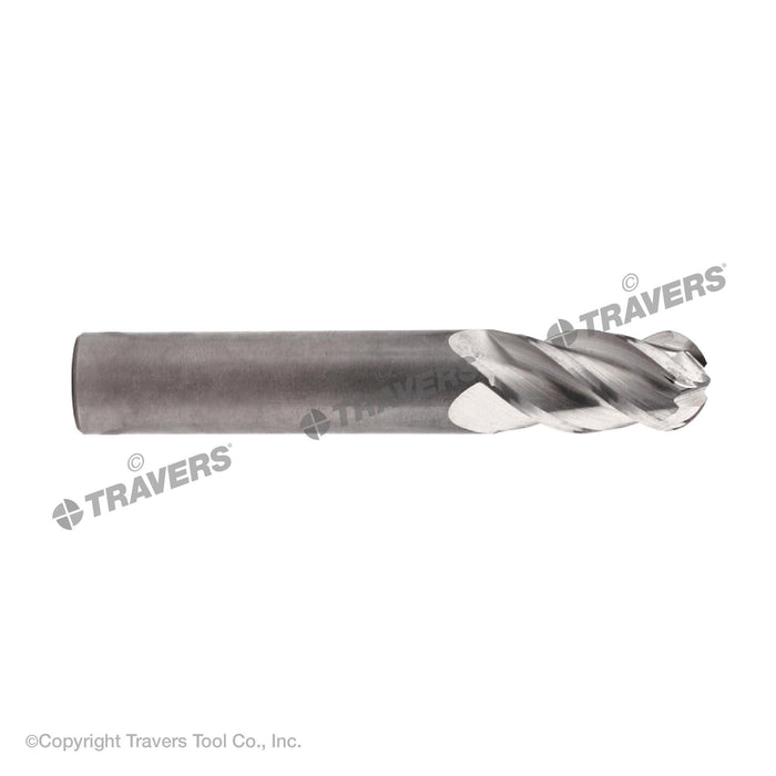 RUSHMORE USA 100227 1/2" Size, 1" LOC, 4 Flute, Solid Carbide Ball End Mill