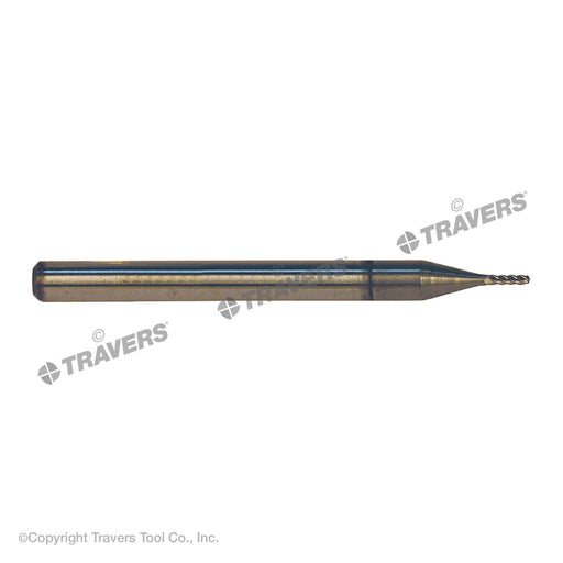 RUSHMORE USA 100303 1/16" Size, 3/16" LOC, 4 Flute, Solid Carbide Ball End Mill