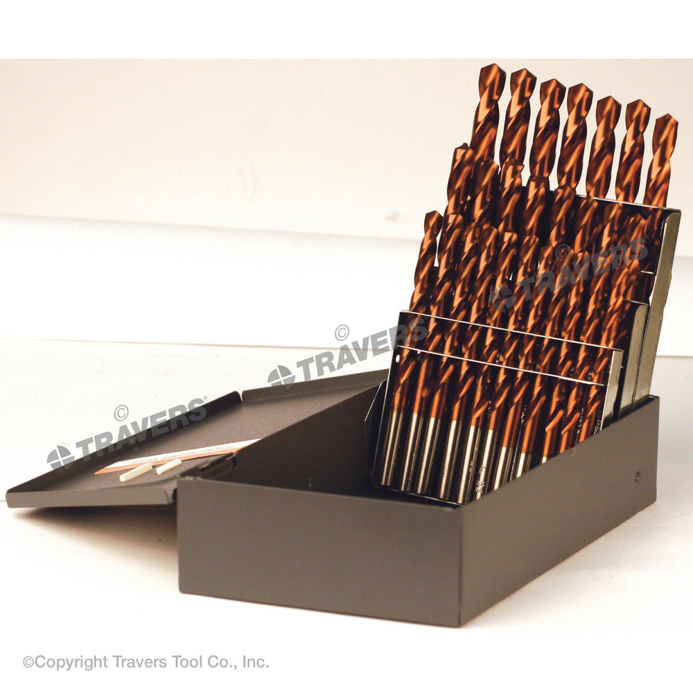 RUSHMORE USA A39-TiCN A to Z 118° TiCN High Speed Steel Jobbers Length Drill Set