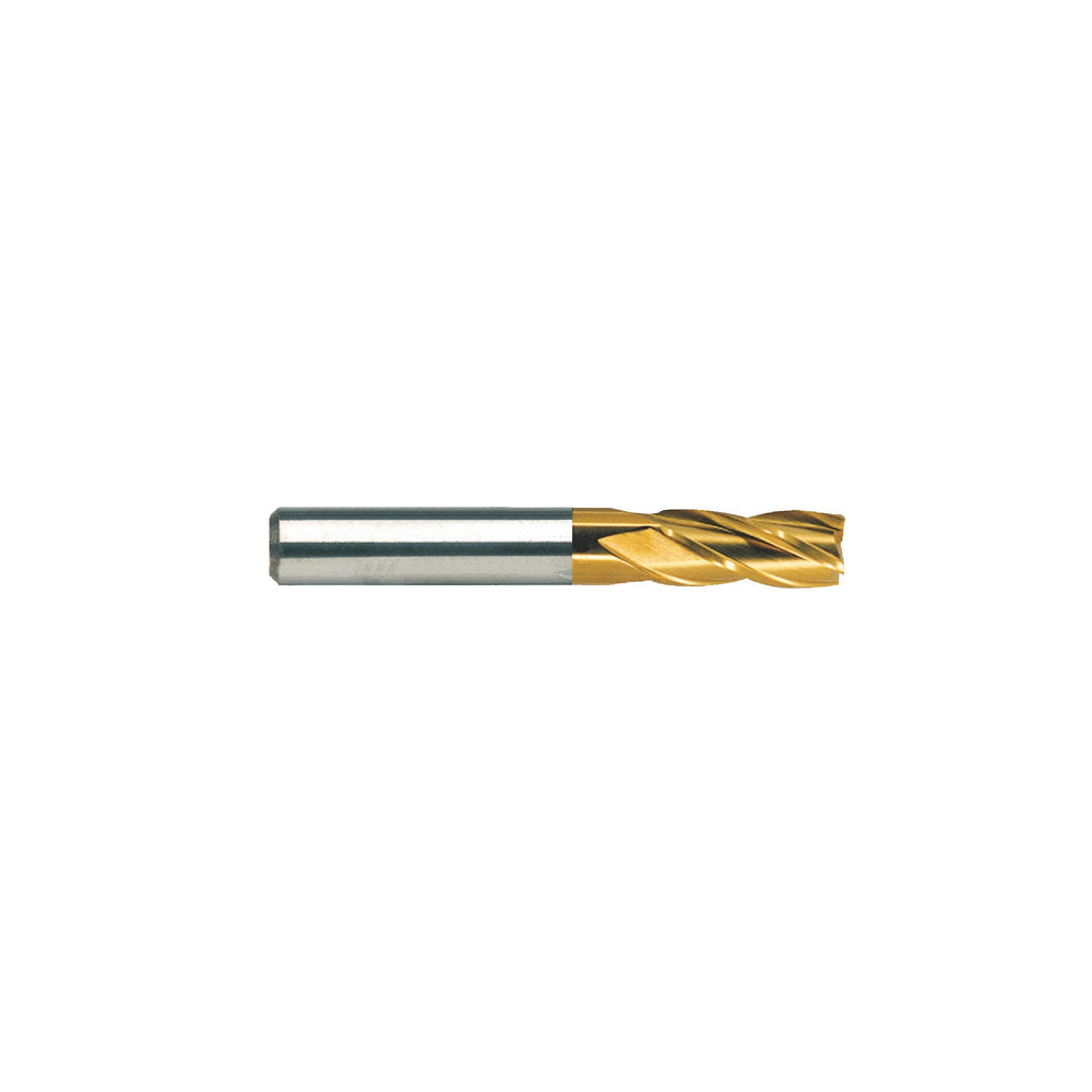 RUSHMORE USA 100437 1/16" Size, 3/16" LOC, 4 Flute, TiN Solid Carbide Finishing End Mill