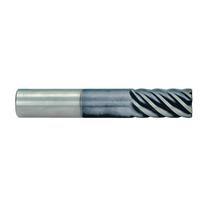 RUSHMORE USA 100503 1/8" Size, 1/2" LOC, 6 Flute, nACRo Solid Carbide Finishing End Mill