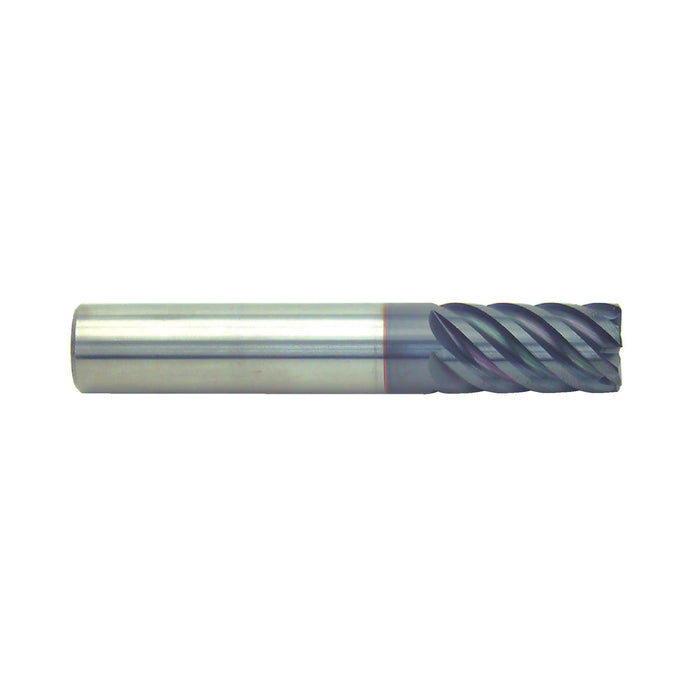 RUSHMORE USA 100511 1" Size, 1-1/2" LOC, 6 Flute, nACRo Solid Carbide Finishing End Mill