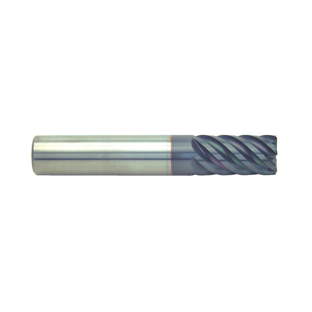 RUSHMORE USA 100507 3/8" Size, 7/8" LOC, 6 Flute, nACRo Solid Carbide Finishing End Mill