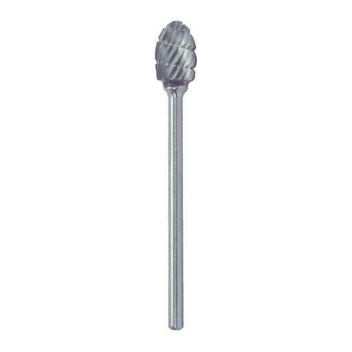 RUSHMORE USA 102624 1/4" .0925" Shank Diam., Swiss Cut Oval Rotary Bur