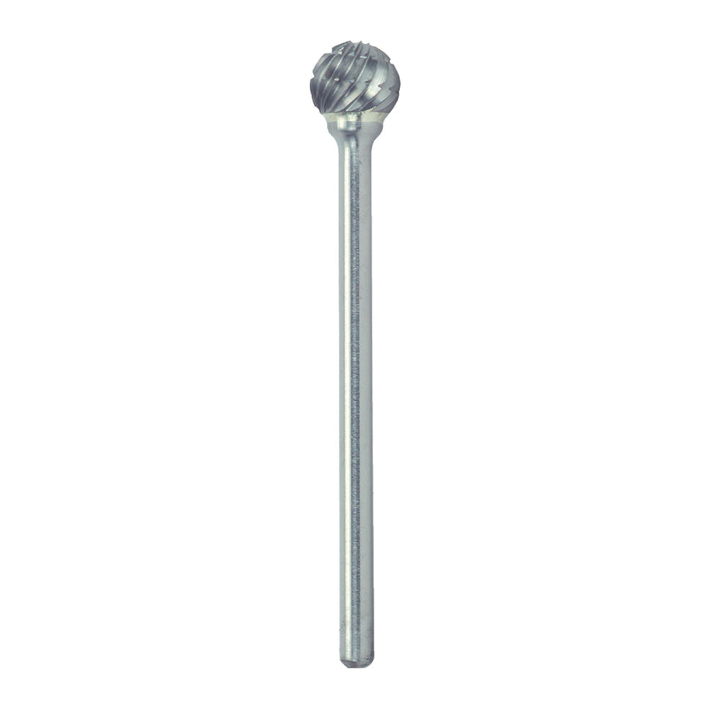 RUSHMORE USA 102625 1/4" .0925" Shank Diam., Swiss Cut Ball Rotary Bur