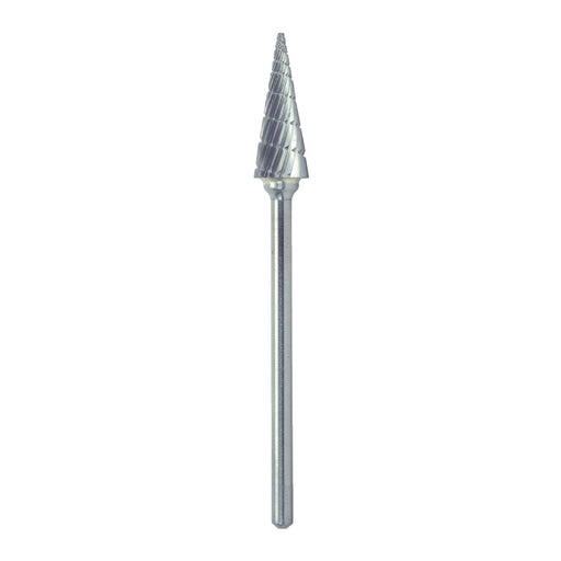 RUSHMORE USA 102628 1/4" .0925" Shank Diam., Swiss Cut Cone Rotary Bur