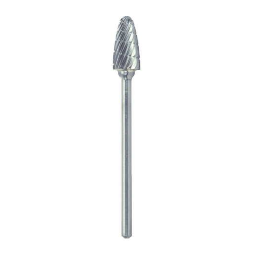 RUSHMORE USA 102629 1/4" .0925" Shank Diam., Swiss Cut Tree-Radius End Rotary Bur