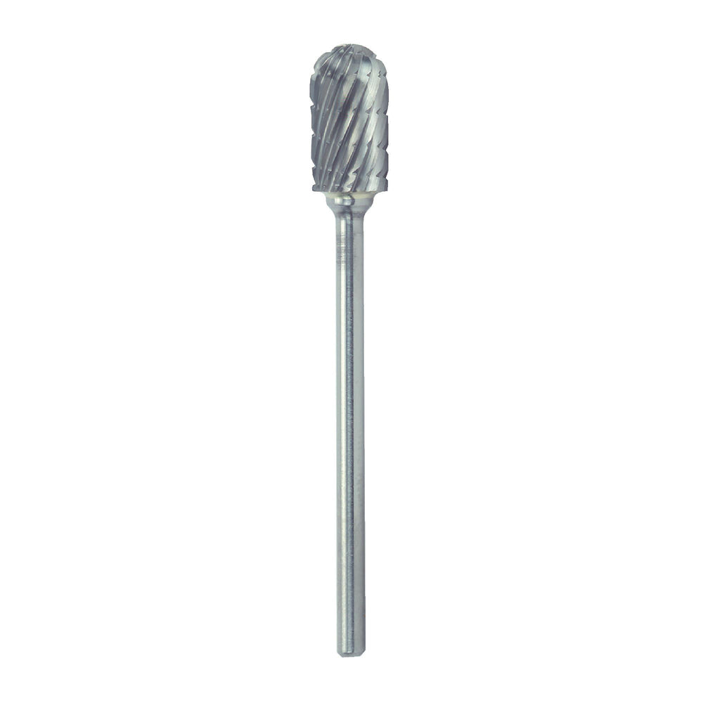 RUSHMORE USA 102631 1/4" .0925" Shank Diam., Swiss Cut Cylindrical-Radius End Rotary Bur