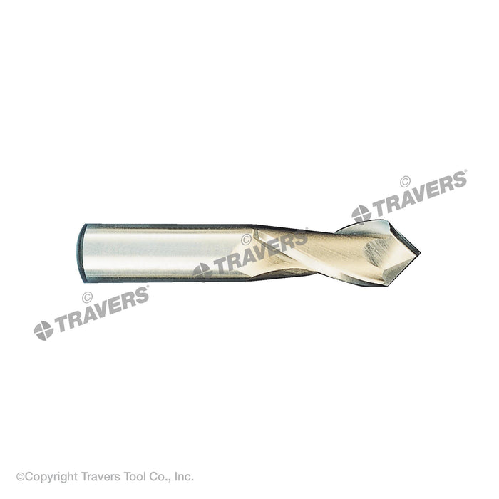 RUSHMORE USA 102637 1/8" Size, 1/2" LOC, 2 Flute, 90° Point Angle, Solid Carbide Drill Mill