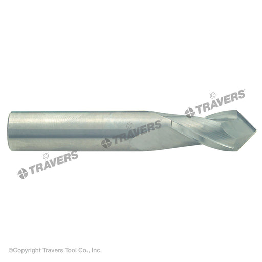 RUSHMORE USA 102644 5/8" Size, 1-1/4" LOC, 2 Flute, 90° Point Angle, Solid Carbide Drill Mill