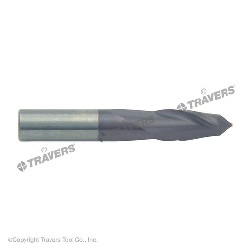 RUSHMORE USA 102655 1/8" Size, 1/2" LOC, 2 Flute, 90° Point Angle, Solid Carbide Drill Mill
