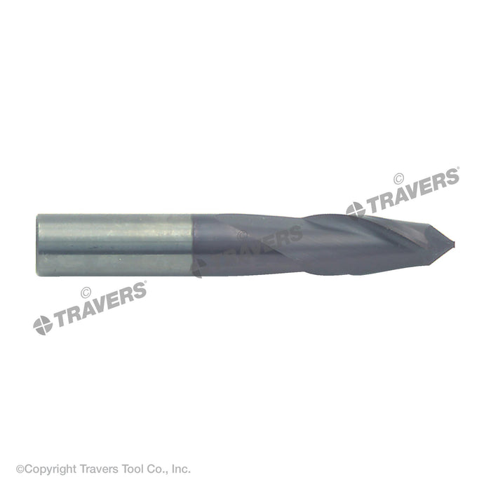 RUSHMORE USA 102663 3/4" Size, 1-1/2" LOC, 2 Flute, 90° Point Angle, Solid Carbide Drill Mill