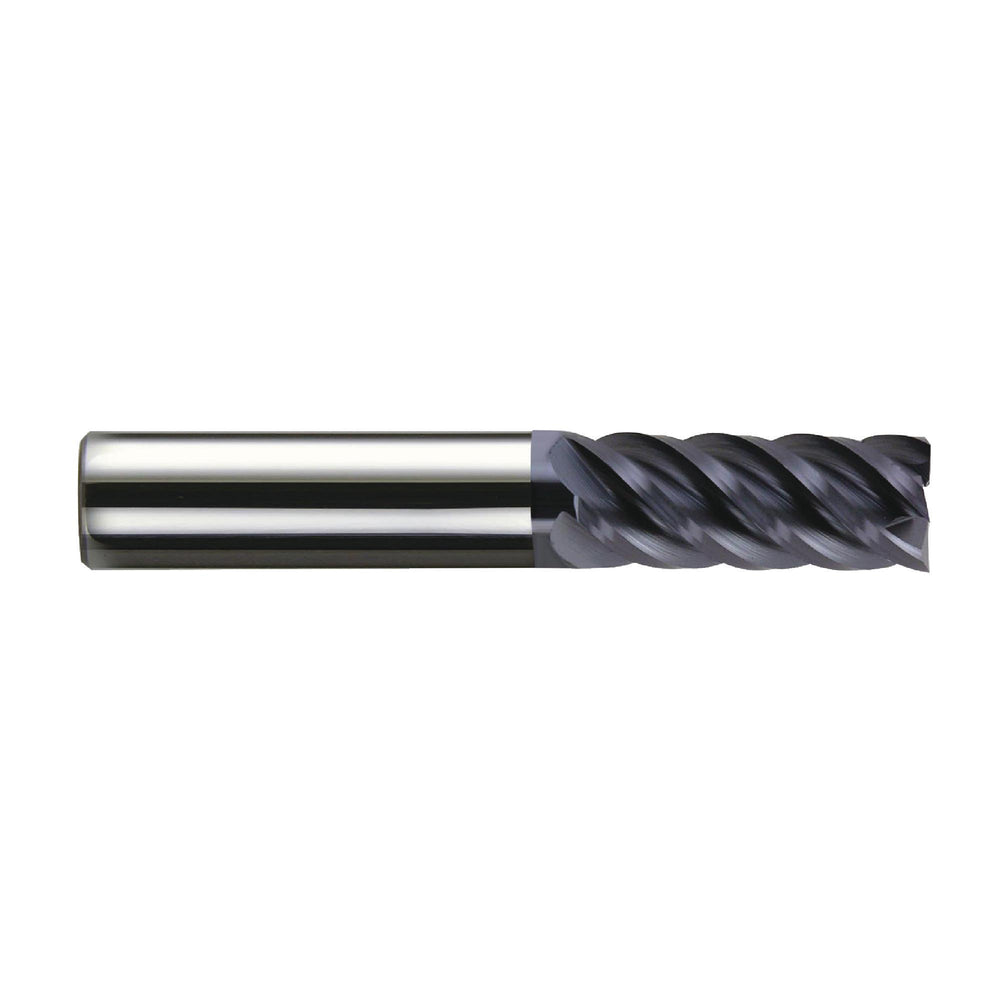 RUSHMORE USA 101020 1/2" Size, 1" LOC, 5 Flute, nACRo Solid Carbide Finishing End Mill