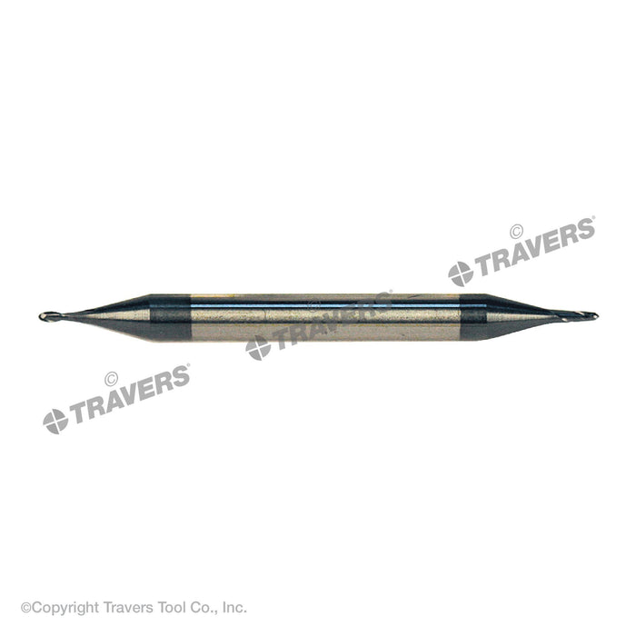 RUSHMORE USA 101024 3/64" Size, 3/32" LOC, 2 Flute, Solid Carbide Ball End Mill