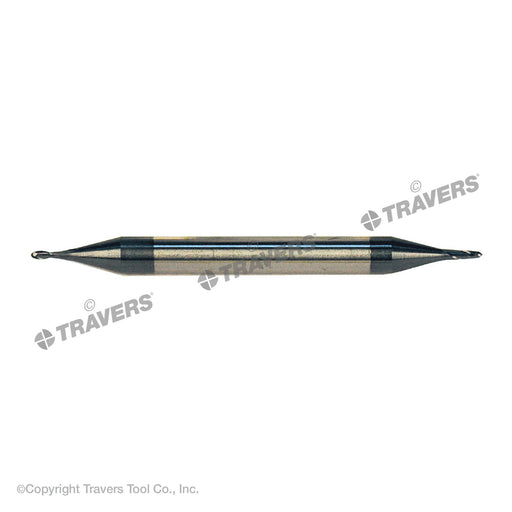 RUSHMORE USA 101026 3/32" Size, 3/16" LOC, 2 Flute, Solid Carbide Ball End Mill