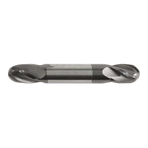 RUSHMORE USA 101044 1/4" Size, 1/2" LOC, 4 Flute, Solid Carbide Ball End Mill