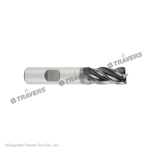 RUSHMORE USA 101116 1/8" Size, 3/8" LOC, 4 Flute, AlCrN Solid Carbide Finishing End Mill