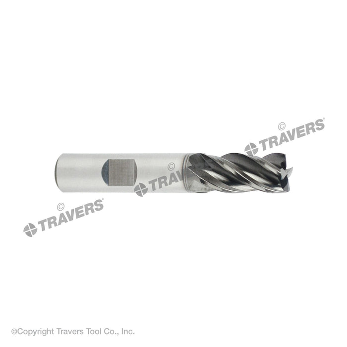 RUSHMORE USA 101116 1/8" Size, 3/8" LOC, 4 Flute, AlCrN Solid Carbide Finishing End Mill