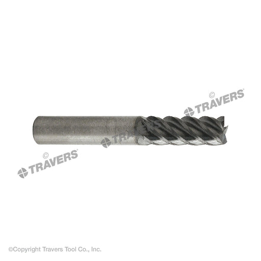 RUSHMORE USA 7/16" Size, 1" LOC, 5 Flute, AlTiN Solid Carbide Finishing End Mill
