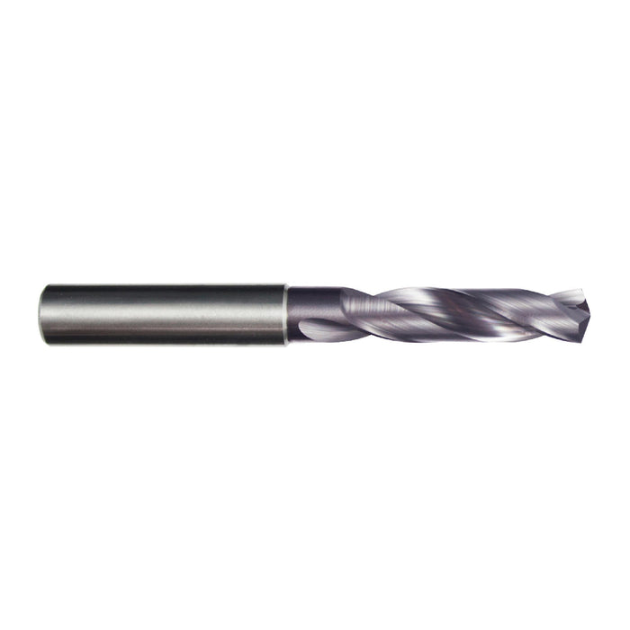 RUSHMORE USA 101253 9.60mm Size 140° Solid Carbide Screw Machine Length Stub Drill