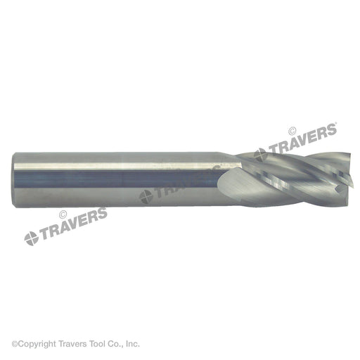 RUSHMORE USA 102717 1/2" Size, 1" LOC, 4 Flute, Bright Solid Carbide Finishing End Mill