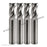 RUSHMORE USA 1/2" Size, 1" LOC, 4 Flute, Bright Solid Carbide Finishing End Mill