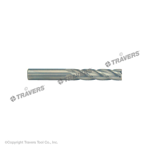 RUSHMORE USA 102740 1" Size, 2-1/4" LOC, 4 Flute, Bright Solid Carbide Finishing End Mill