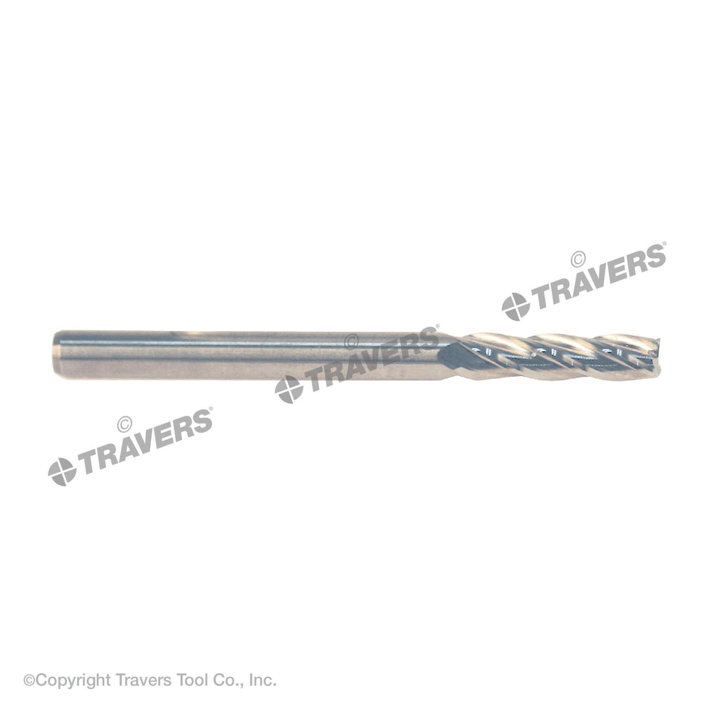 RUSHMORE USA 102773 3.00mm Size, 12.00mm LOC, 4 Flute, Bright Solid Carbide Finishing End Mill