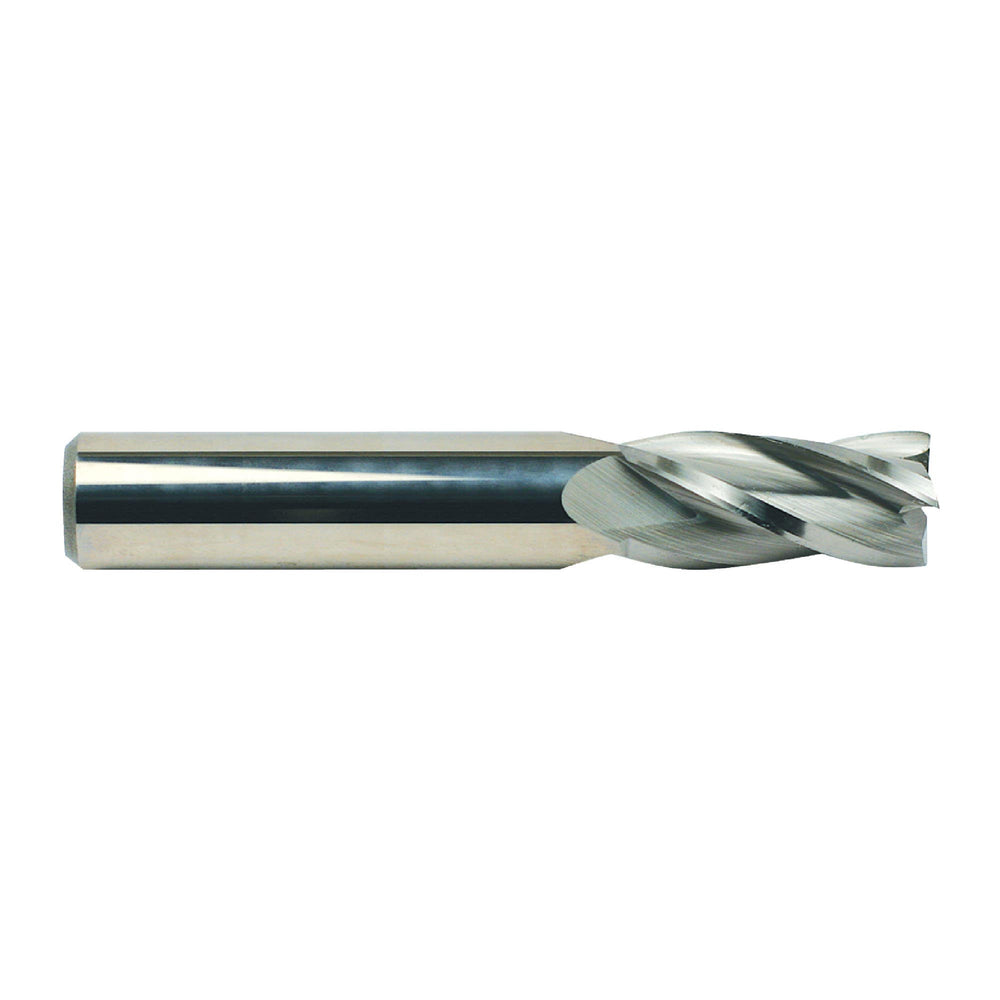 RUSHMORE USA 102840 1/2" Size, 1" LOC, 4 Flute, Bright Solid Carbide Finishing End Mill