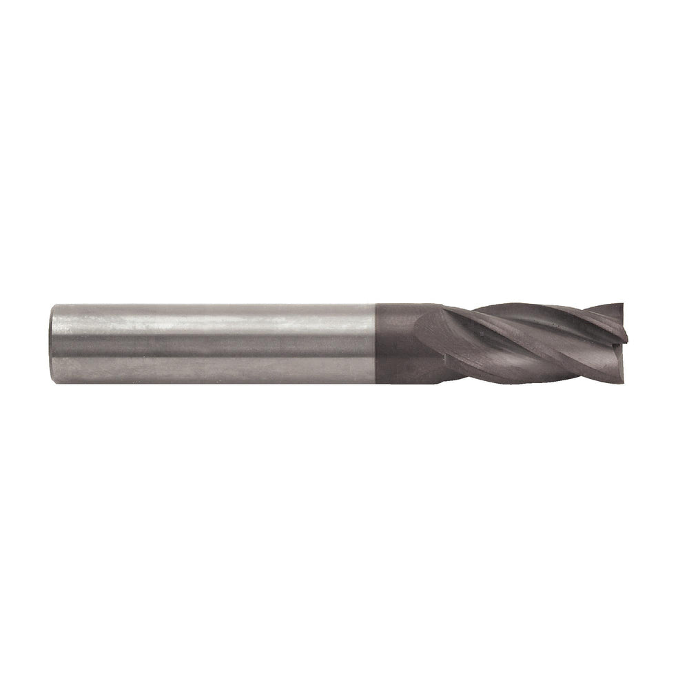 RUSHMORE USA 102858 5.00mm Size, 16.00mm LOC, 4 Flute, TiAlN Solid Carbide Finishing End Mill