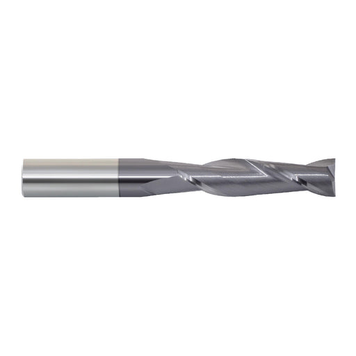 RUSHMORE USA 103034 3/8" Size, 1-1/8" LOC, 2 Flute, Solid Carbide 2 Flute Finishing End Mill