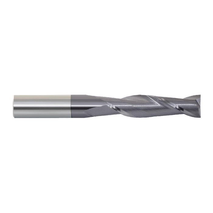 RUSHMORE USA 103032 1/4" Size, 1-1/8" LOC, 2 Flute, Solid Carbide 2 Flute Finishing End Mill