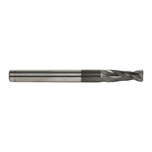 RUSHMORE USA 103050 1/4" Size, 3/4" LOC, 2 Flute, Solid Carbide 2 Flute Finishing End Mill