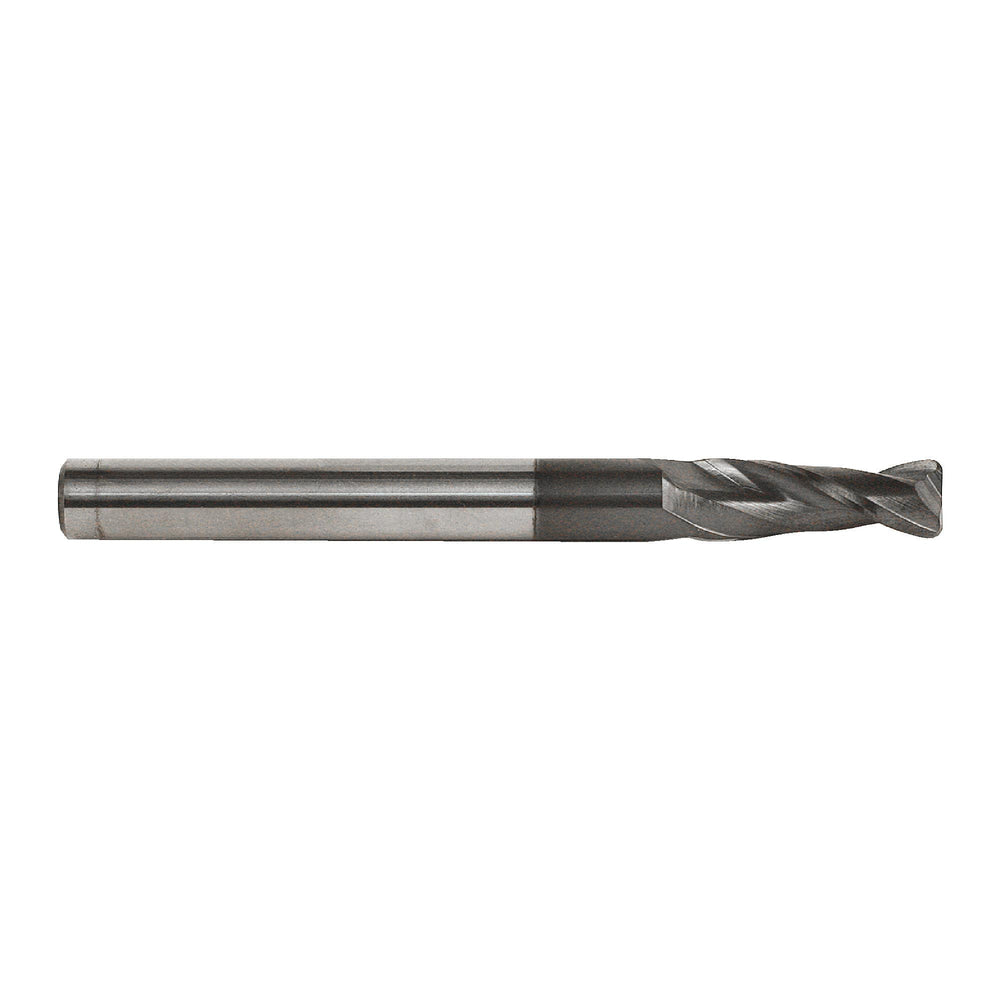 RUSHMORE USA 103057 3/8" Size, 1" LOC, 2 Flute, Solid Carbide 2 Flute Finishing End Mill