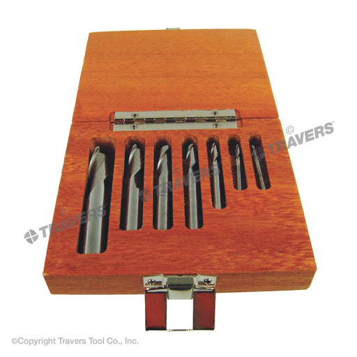 RUSHMORE USA 103089 1/16" to 1/2" Size, 2 Flute, Square End Solid Carbide End Mill Set