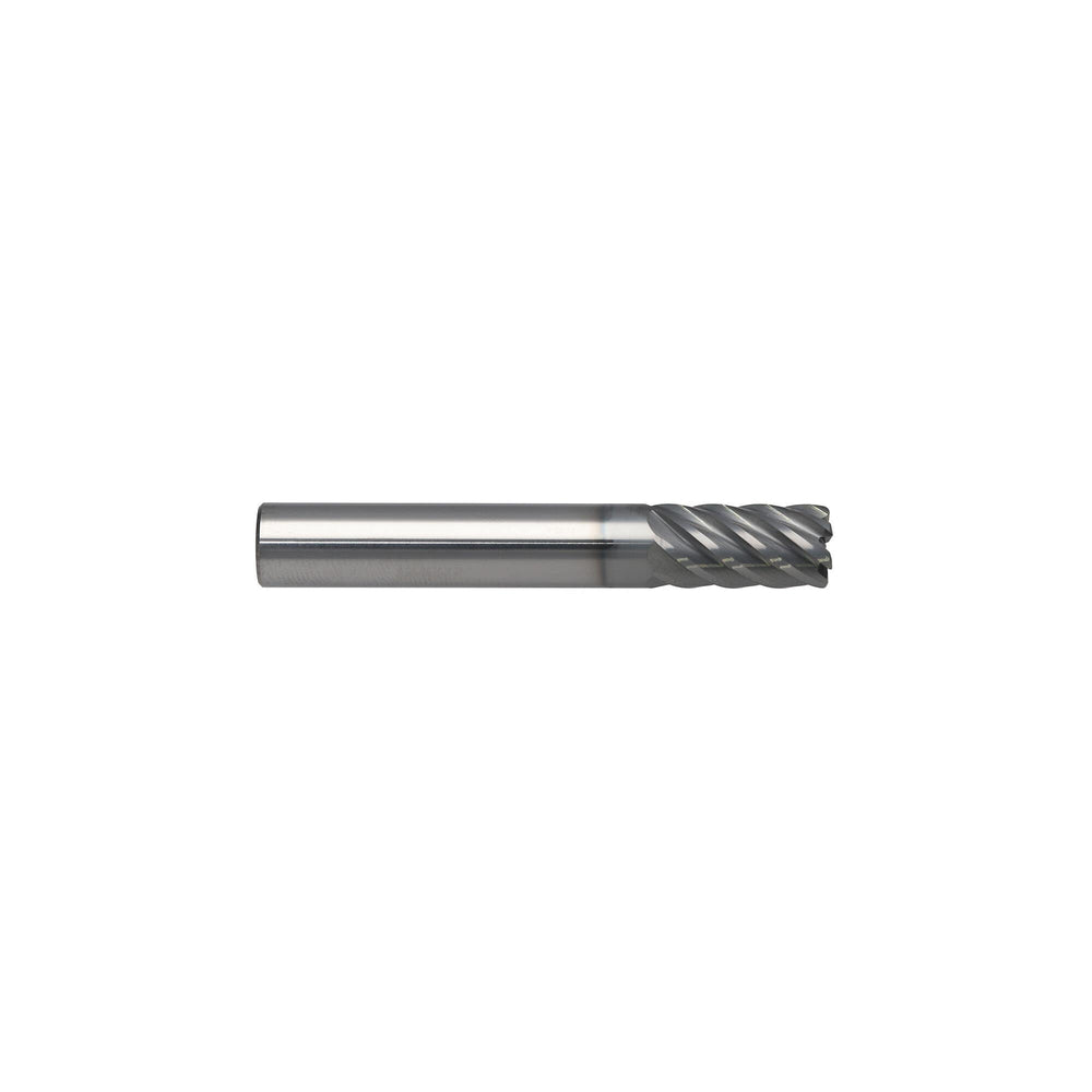 RUSHMORE USA 6.00mm Size, 13" LOC, 7 Flute, nACRo Solid Carbide Finishing End Mill